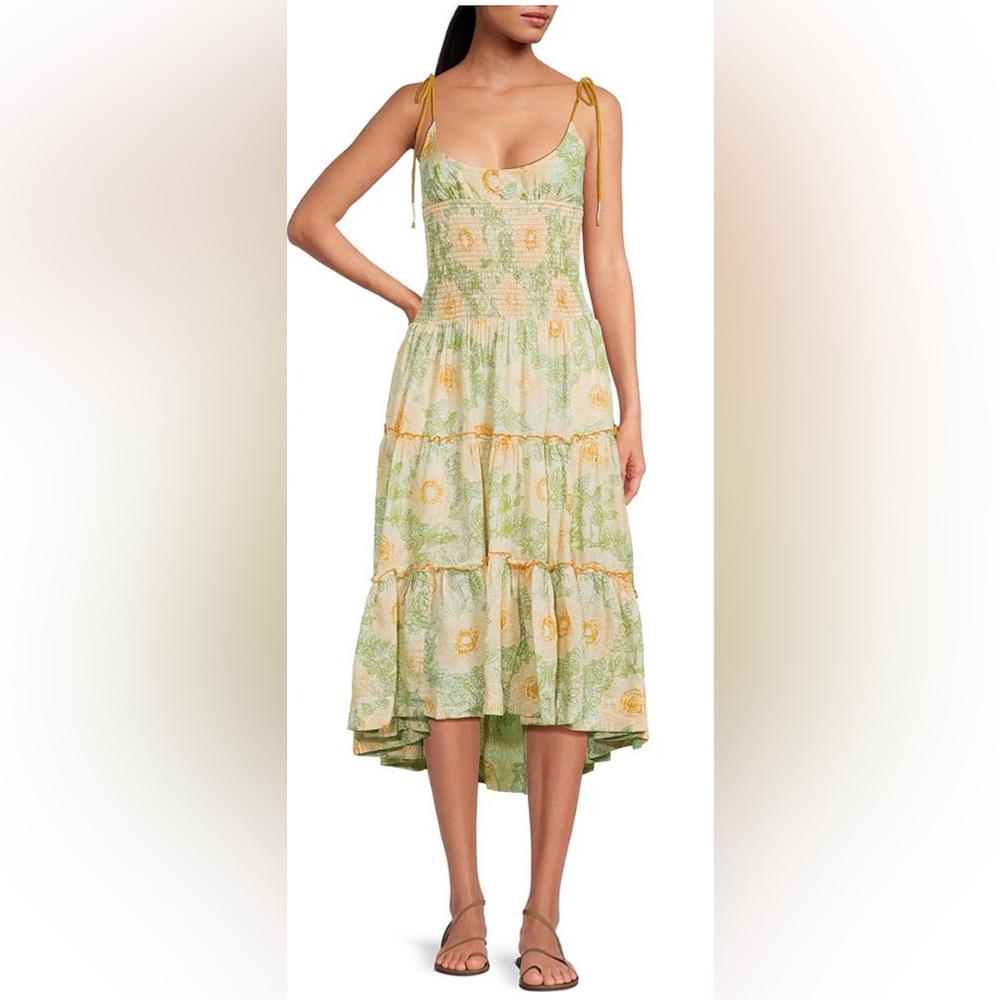 Free people Adriel tie strap ruffle dress - Picture 4 of 7